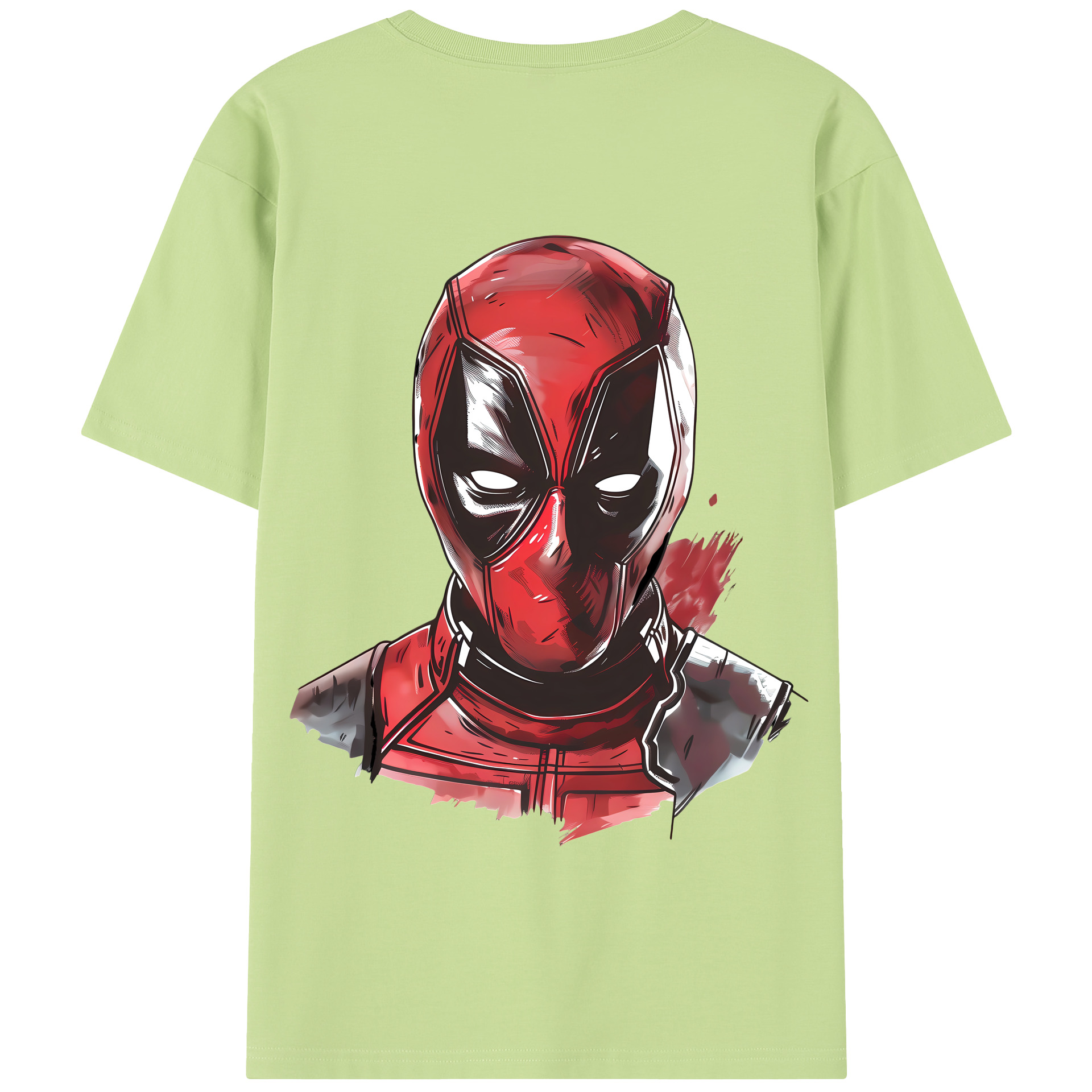 （画像用） Deadpool デッドプール 綿100％半袖Tシャツ（背面プリント）